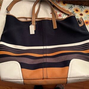 Coach tote bag. Used 18 long x 15 high x 7 wide.